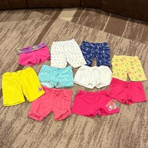 10 Pairs Girls' Shorts